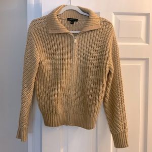 Ann Taylor zip front cardigan sweater. Worn once. Size small.